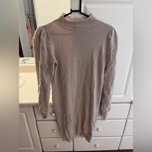 Gal Meets Glam Cream Knit Dress